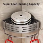 1-2PCS Bathroom Corner Shelf with Plastic Hook Towel Bar No Drill Space Aluminum Shower Storage Rack Bathroom Organizer - Image 4