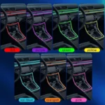 Car Environment Wire LED USB Flexible Neon Interior Lights Assembly RGB For Automotive Decoration Lighting 3M Hidden APP - Image 4