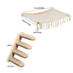 Cat Wall Climbing Shelves Hammock Scratching Post Scratcher Bed Hiding House DIY Cats Tree Tower Gym Pet Furniture Accessories - Image 8