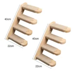 1PC Cat Tree Wall Mounted Cat Shelves Scratching Post for Cat Jumping Platform and Cat Hammock Rope Ladder Wall Wooden Furniture - Image 7