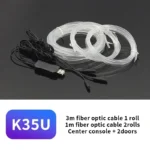 Car Environment Wire LED USB Flexible Neon Interior Lights Assembly RGB For Automotive Decoration Lighting 3M Hidden APP - Image 12