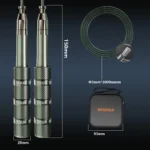 Telescopic Jump Rope Gym Crossfit Professional Sport Boxing For Adults Kids Freestyle High Quality Fat Burning Rope Sturdier Mat - Image 4