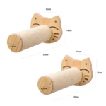 Cat Wall Climbing Shelf Steps Ladder Scratching Post Scratcher Bed Hiding House for Cats Tree Tower Pet Furniture Accessories - Image 10