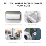 Digital Power Meter Wattmeter 3680W Electric Energy Meter LCD Screen Power Metering Socket Intelligent Power Consumption Tester - Image 4